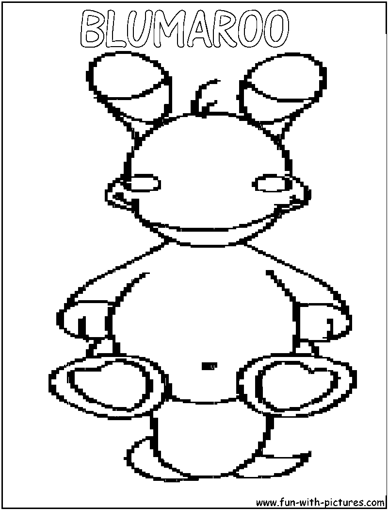 Blumaroo Coloring Page 