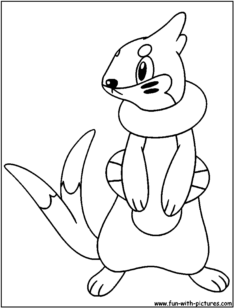 Buizel Coloring Page 