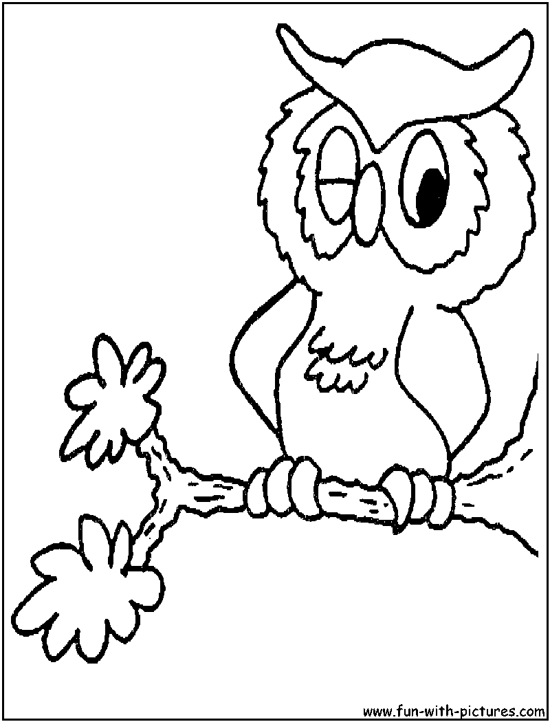 Cartoonowl Coloring Page 