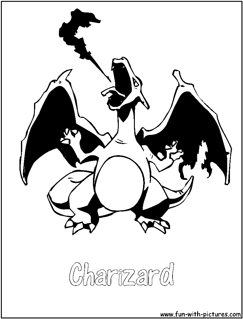 Charizard Coloring Page 
