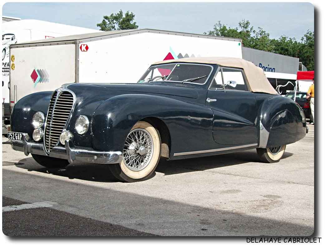 Delahaye Cabriolet Car 