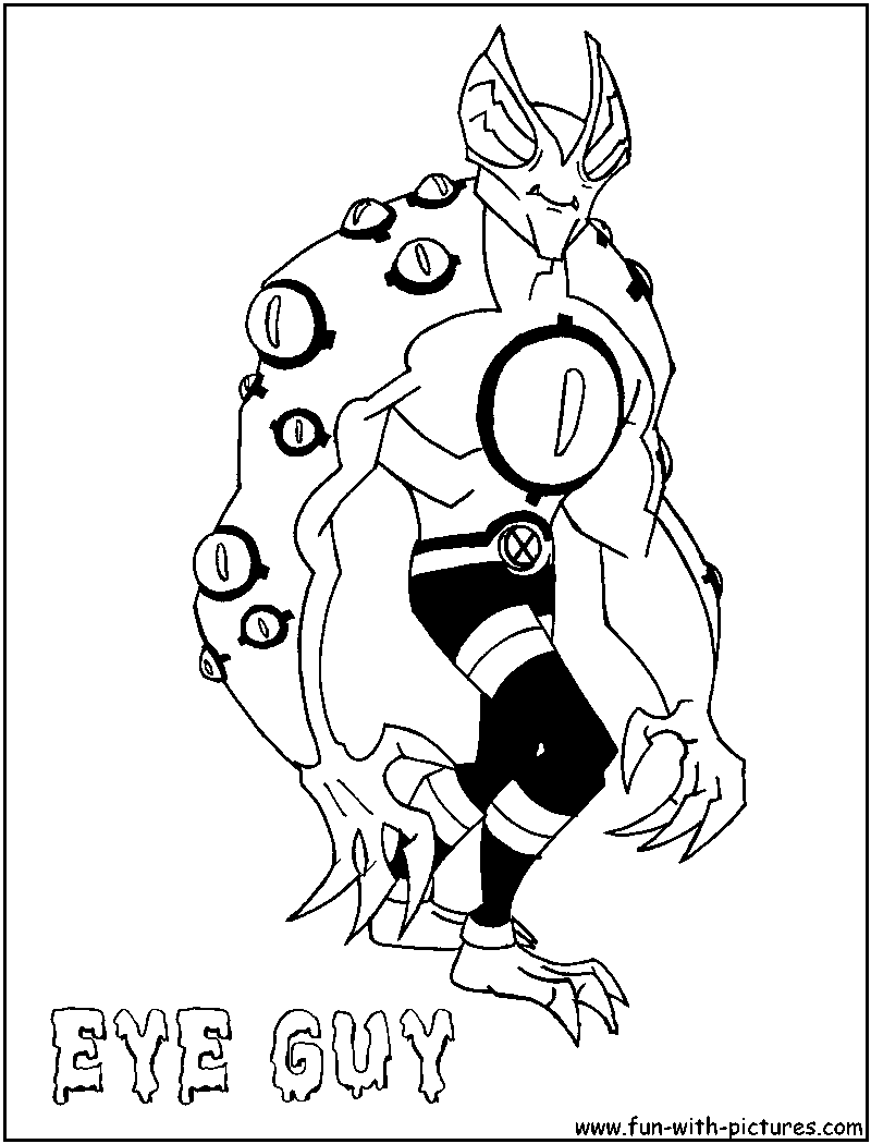 Eyeguy Coloring Page 