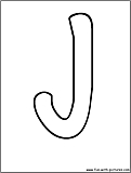 bubble letters J