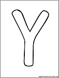 bubble letters Y