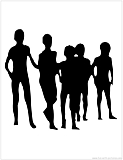 crowd silhouette