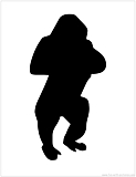 gorilla silhouette