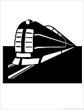 train stencil