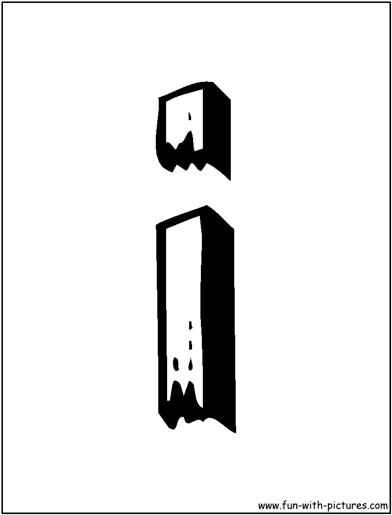 Alphabet I Coloring Page 