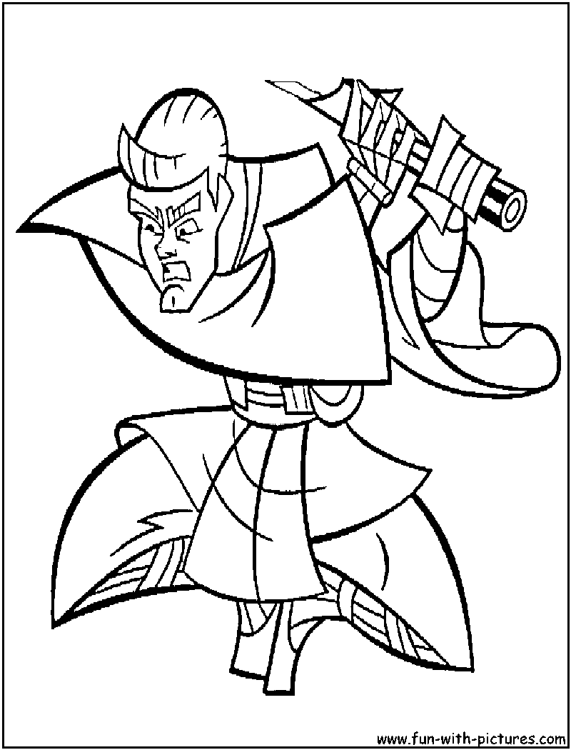 Anakin Skywalker Coloring Page 
