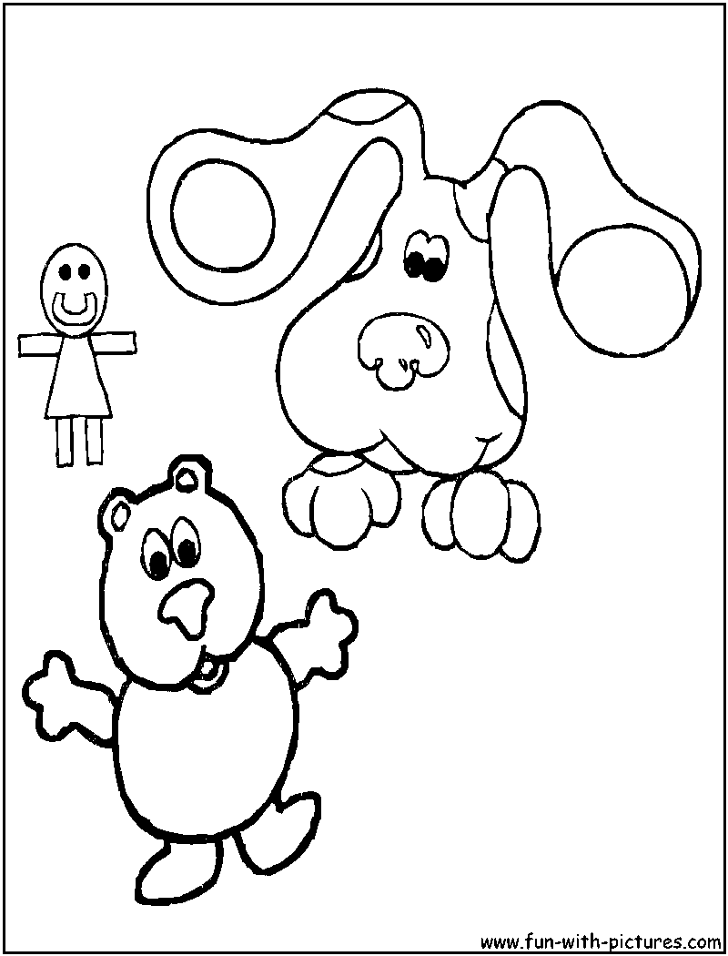 Bluesclues8 Coloring Page 