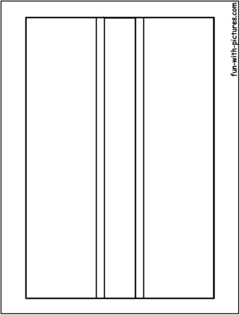 Botswana Flag  Coloring Page