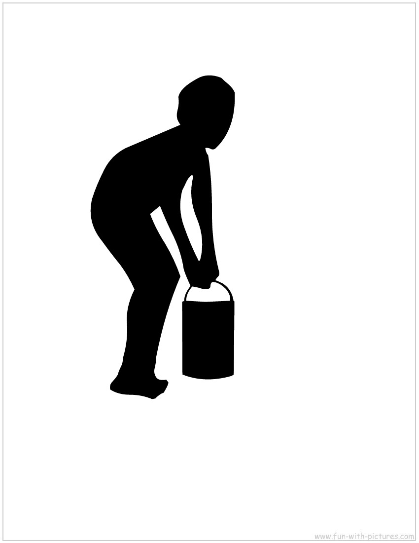 Boy Pail Silhouette