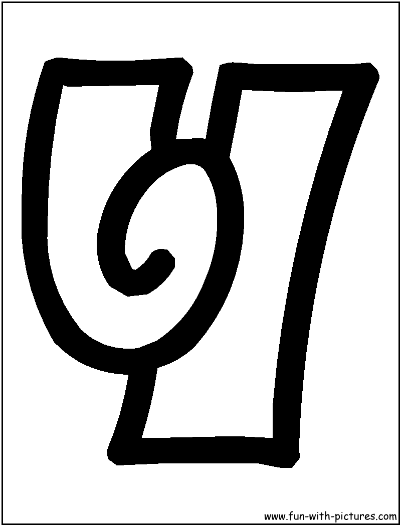 Bubble Y Coloring Page 