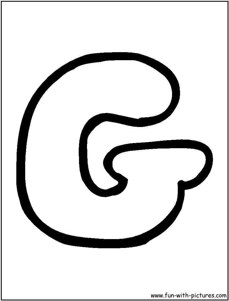 Bubbles G Coloring Page 