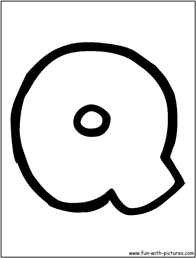 Bubbles Q Coloring Page 