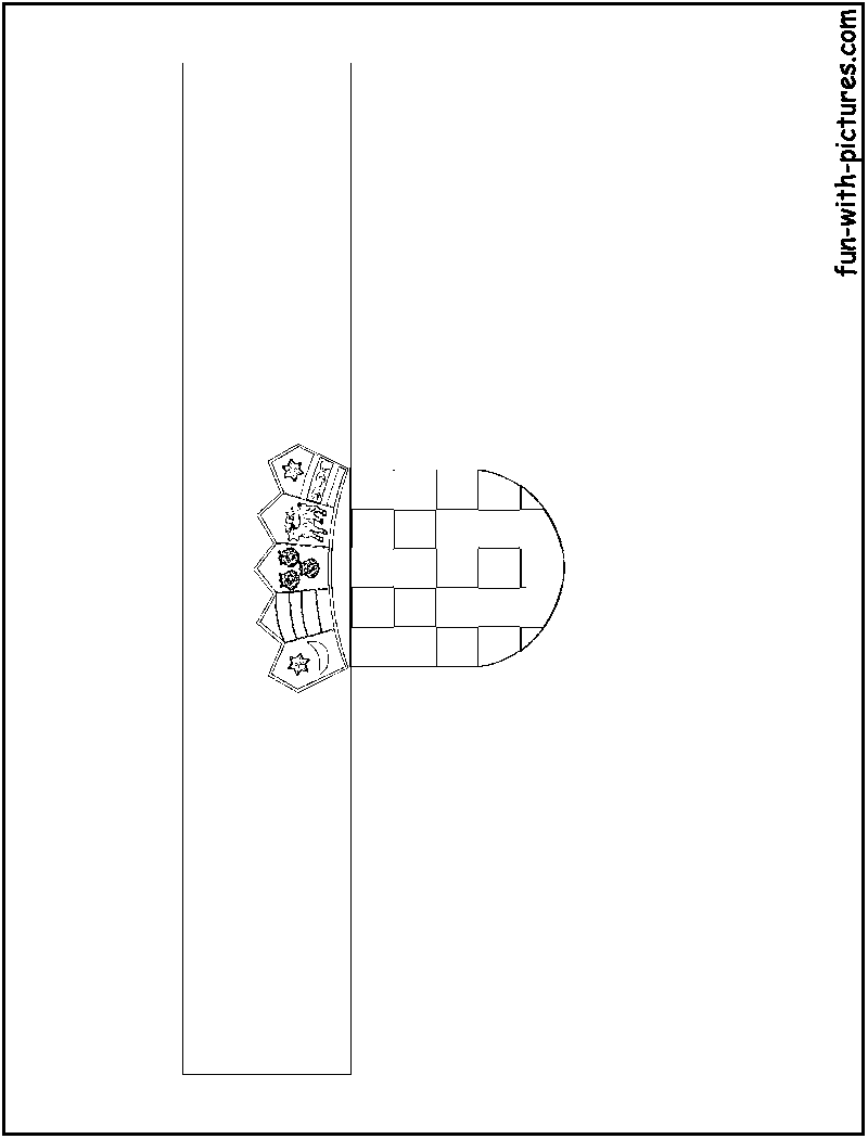 Croatia Flag  Coloring Page