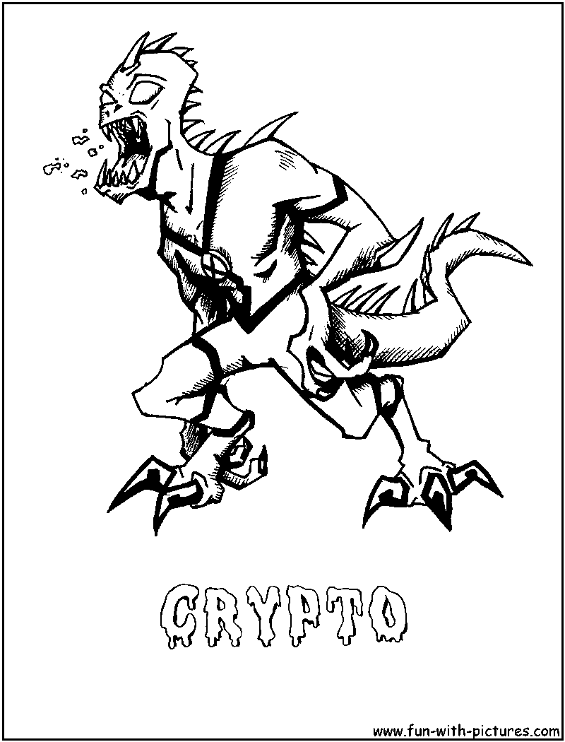 Crypto Coloring Page 