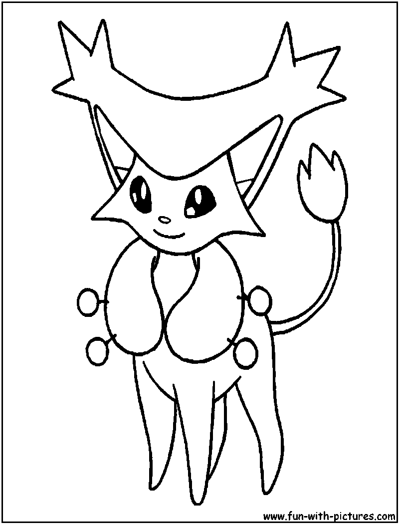 Delcatty Coloring Page 