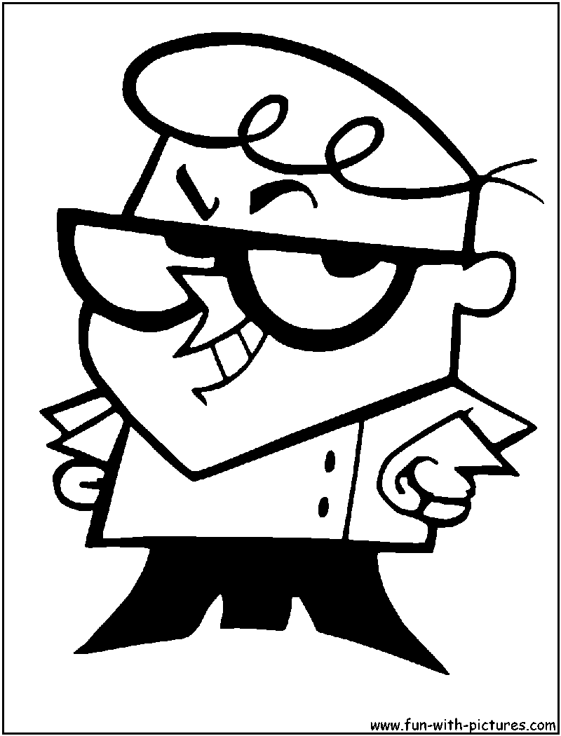 Dexter Coloring Page 