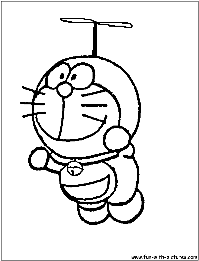 Doremon Coloring Page 