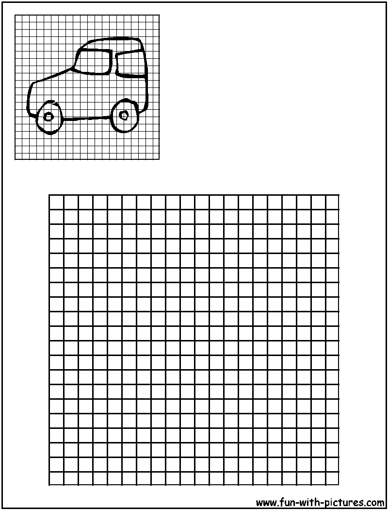 Draw Color Motorcar Coloring Page 