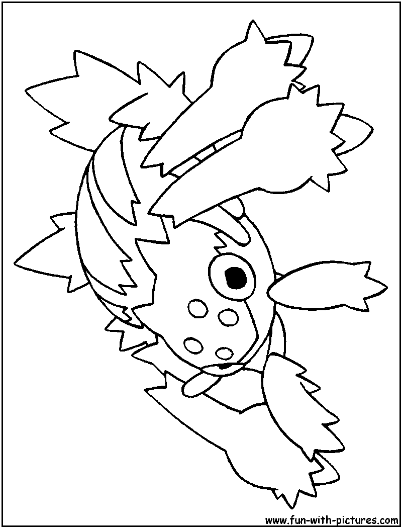 Galvantula Coloring Page 