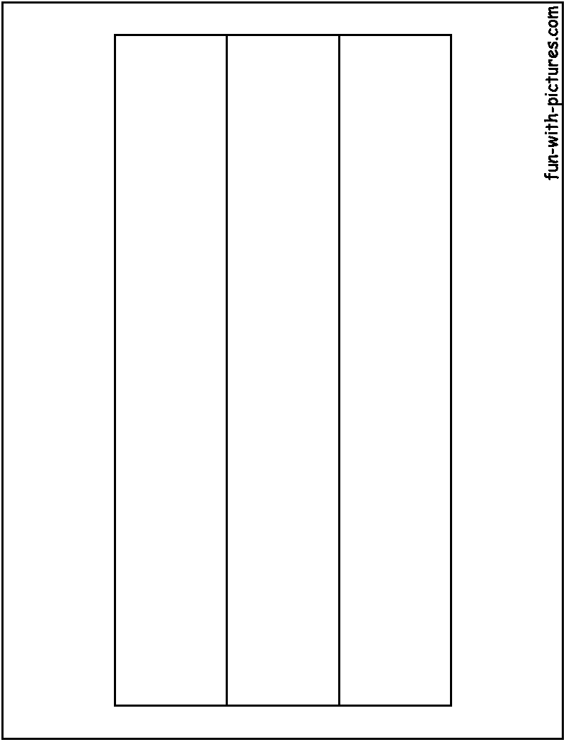 Hungary Flag  Coloring Page