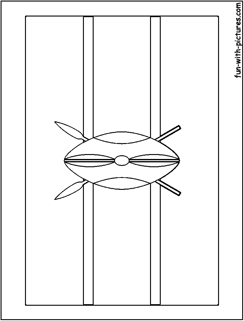 Kenya Flag  Coloring Page