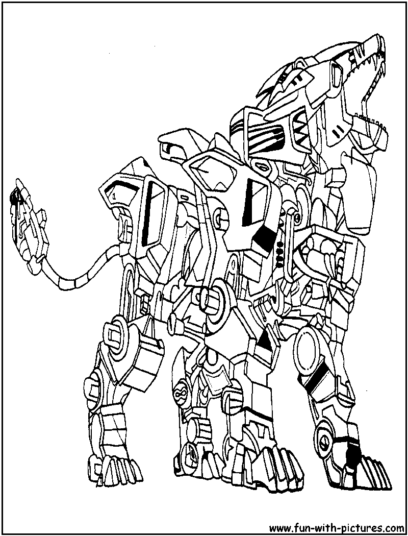Liger Zoids Coloring Page 