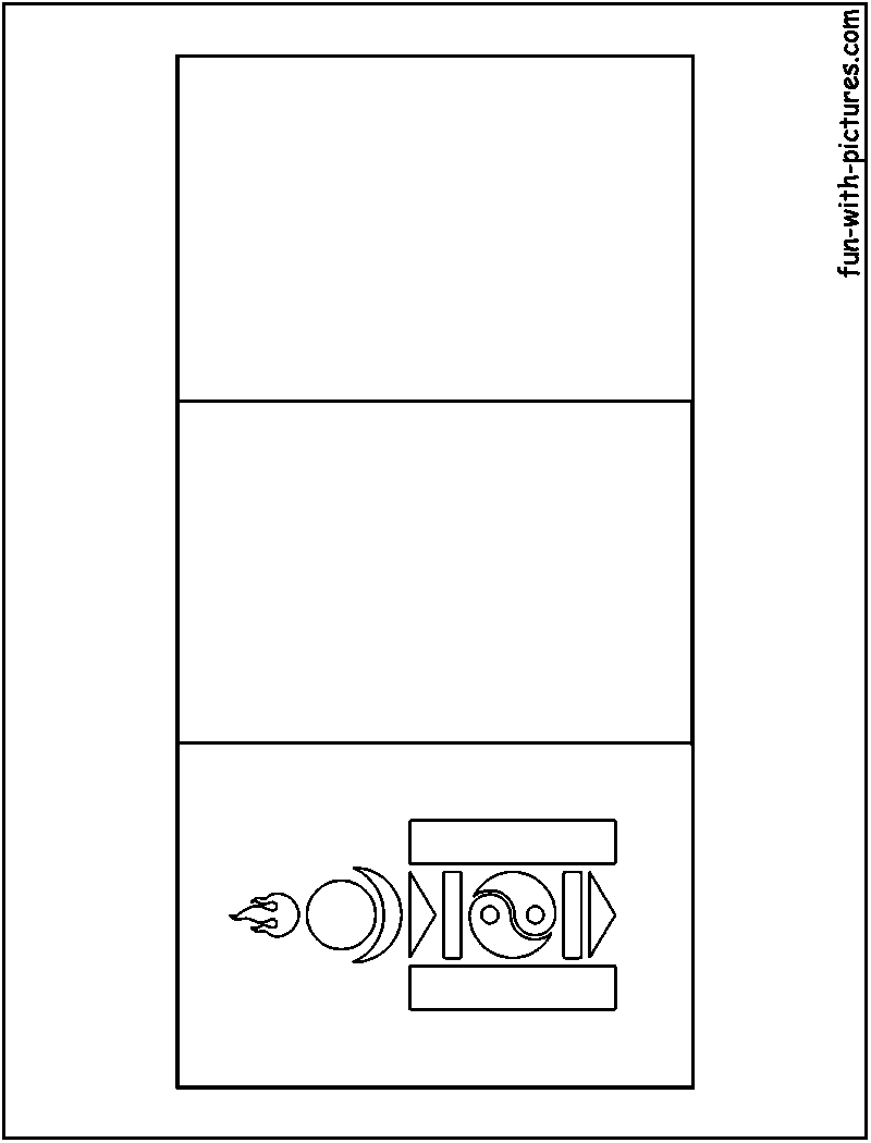Mongolia Flag  Coloring Page