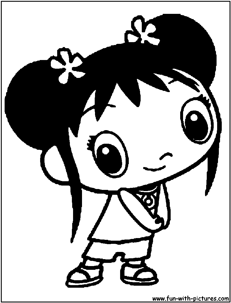 Ni Hao Kai Lan Coloring Page 