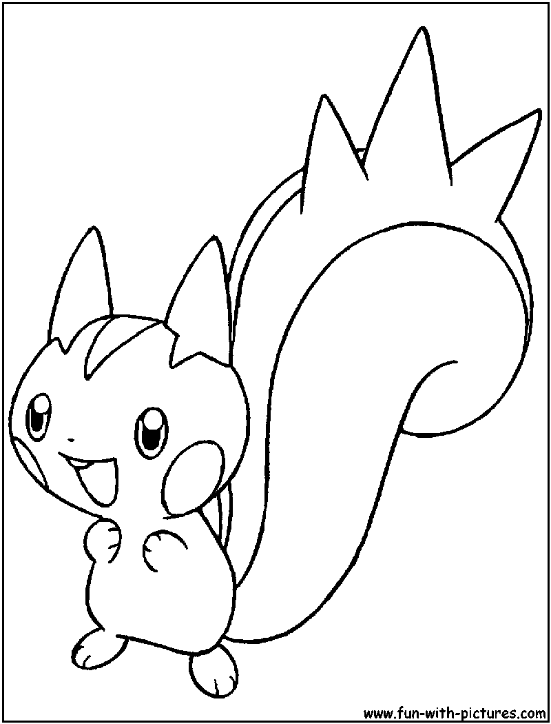 Pachirisu Coloring Page 