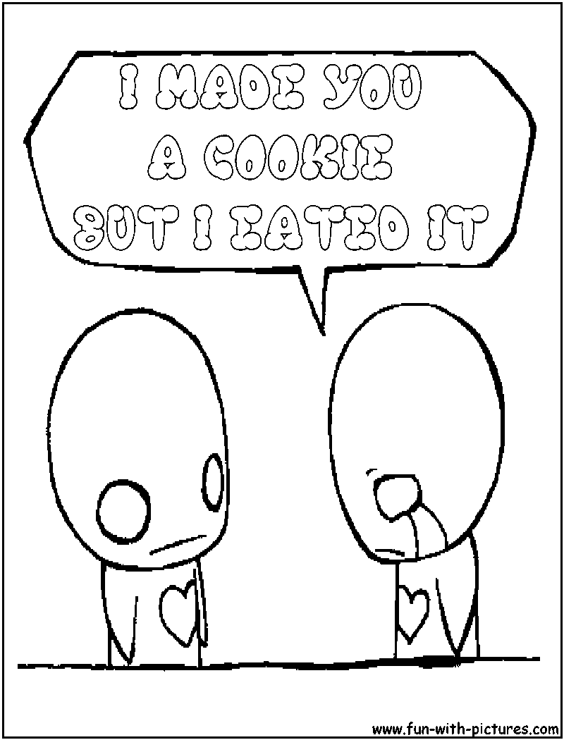Ponzi Cookie Coloring Page 