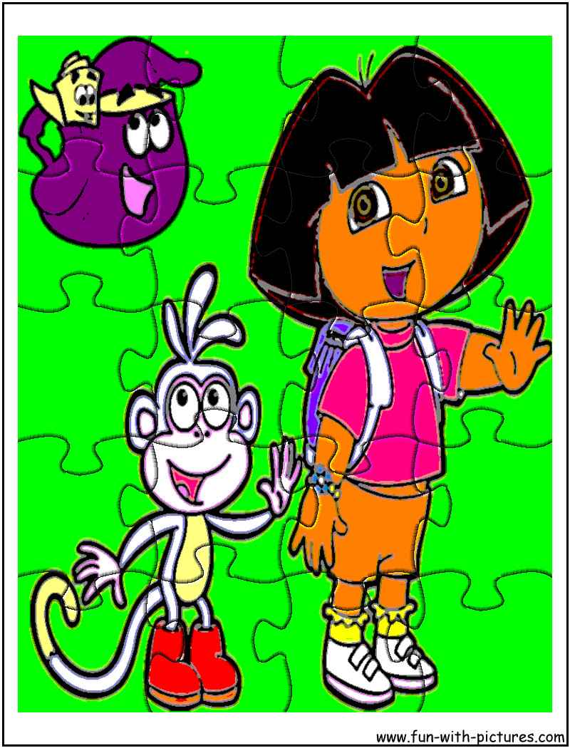 Printable Dora Jigsaw