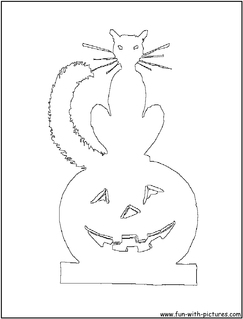 Pumpkincat Coloring Page 