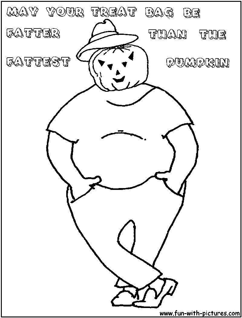 Pumpkinfatso Coloring Page 