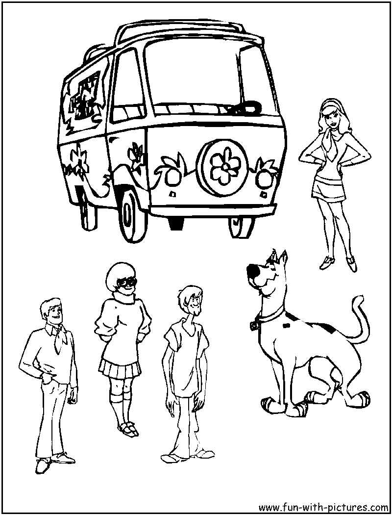Scoobeteam Coloring Page 