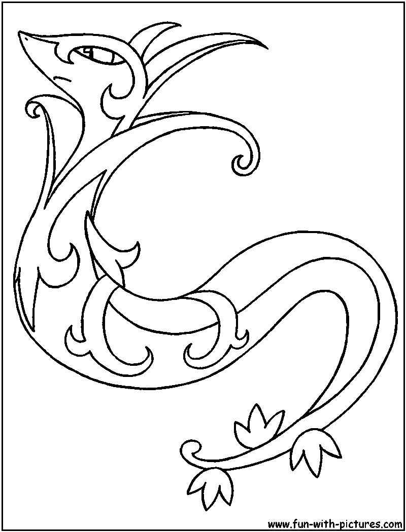 Serperior Coloring Page 