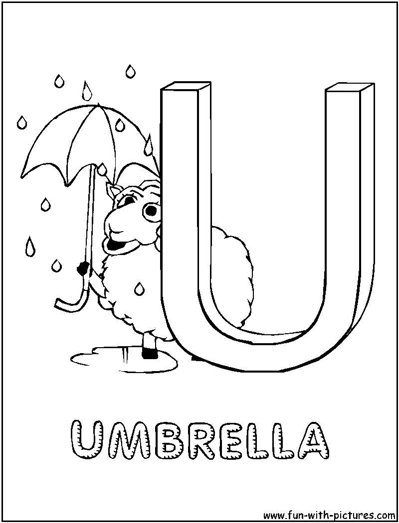 Sesamestreet U Coloring Page 