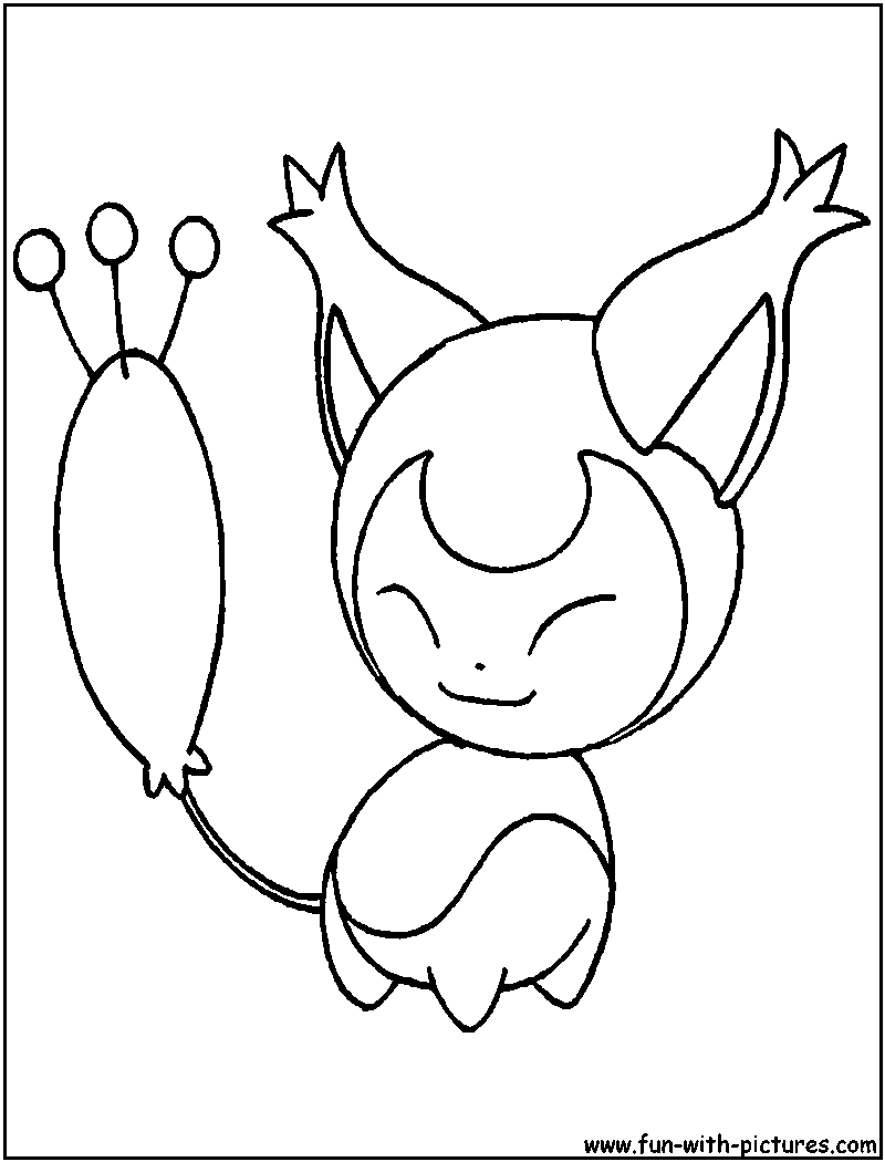 Skitty Coloring Page 