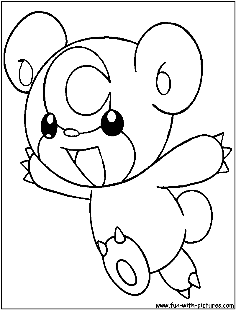 Teddiursa Coloring Page 