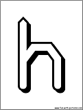 alphabet letter h