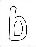 bubble letter b