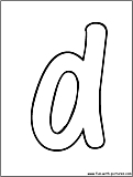 bubble letter d