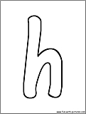 bubble letter h