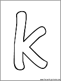bubble letter k