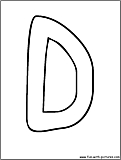 bubble letters D