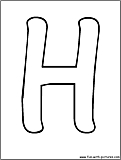 bubble letters H