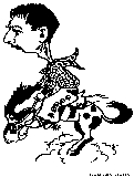 cowboy bucking bronco