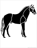 horse stencil